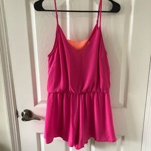 LUSH - bright pink romper